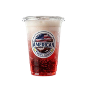 Strawberry Guava Cream — Two fruits, one unforgettable dirty soda. Available at American Dirty Soda, Buchanan Galleries, Glasgow